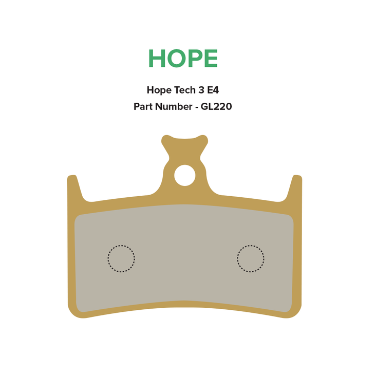 Gold Label HD Brake Pads - Hope Tech 3 E4 / Tech 4 E4