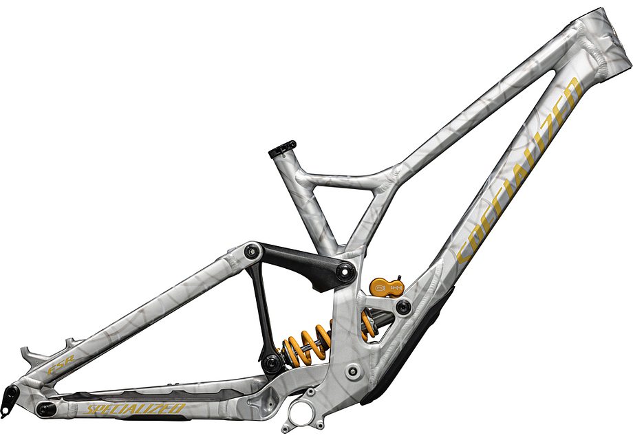 Specialized Demo Race Frameset gloss silver dust / metallic sulphur