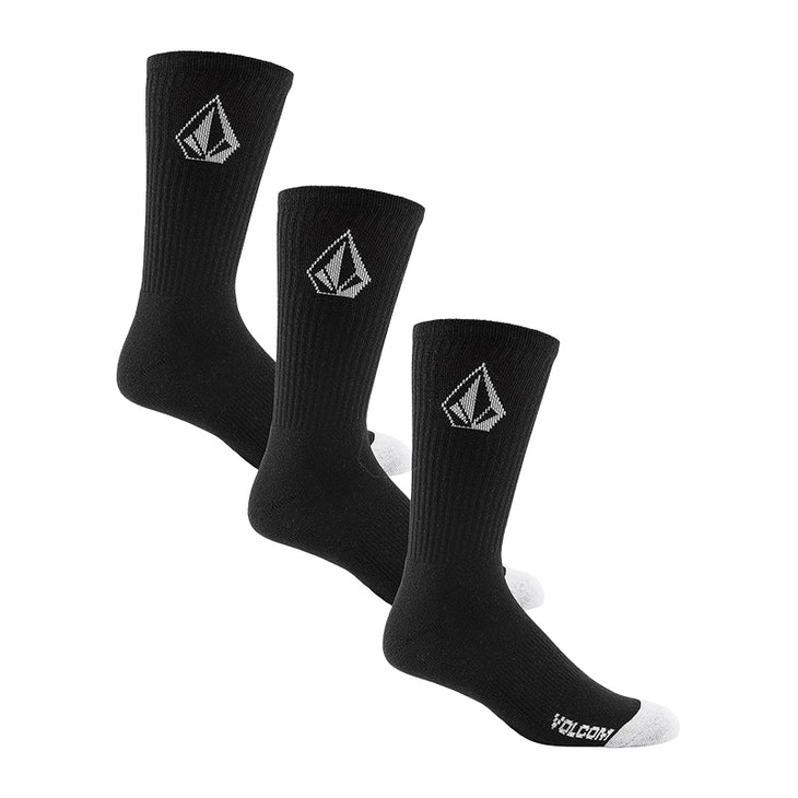 Full Stone Sock 3 Pack - Black