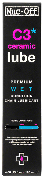 C3 Wet Ceramic Bike Chain Lube - 120ml Drip