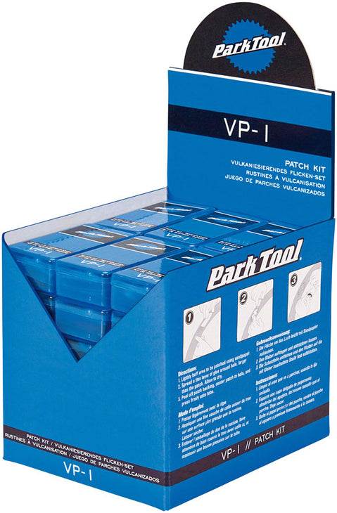 Park Tool Vulcanizing Patch Kit: Display Box with 36 Individual Kits