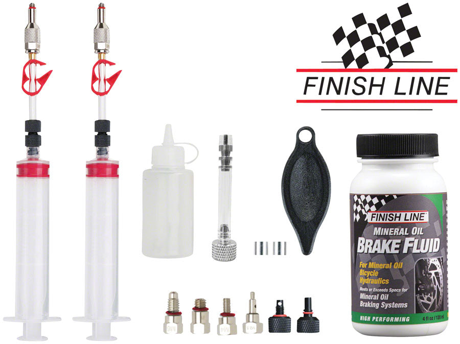 Pro Mineral Oil Bleed Kit - Shimano, Magura, Tektro, TRP, Hayes, Adapters Included